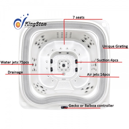 Гидромассажный спа-бассейн переливной Kingston JCS-88 Гидромассажный спа-бассейн переливной Kingston JCS-88