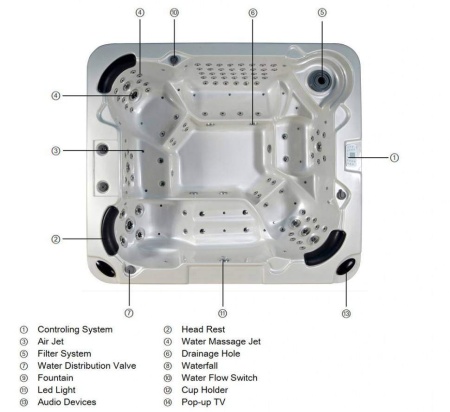 Спа-бассейн Bigeer Септо BG-8832 Спа-бассейн Bigeer Септо BG-8832
